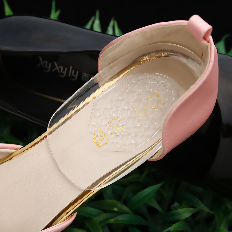 厂家透明粘硅胶内增高鞋垫男式女式加厚后半垫半码垫磨脚后跟垫