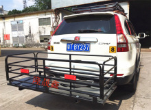 车尾拖车框后挂式折叠货篮置物行李箱房车货架suv车载越野旅行架