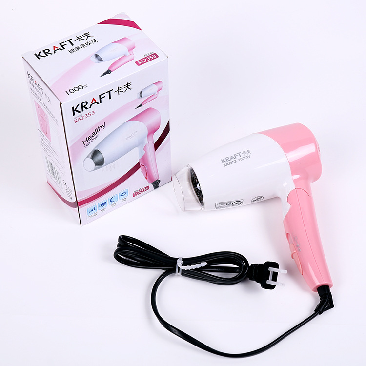 Kraft 2353 Folding Portable with Stable Control Hair Dryer Candy Color Fine Gifts Hotel Hotel