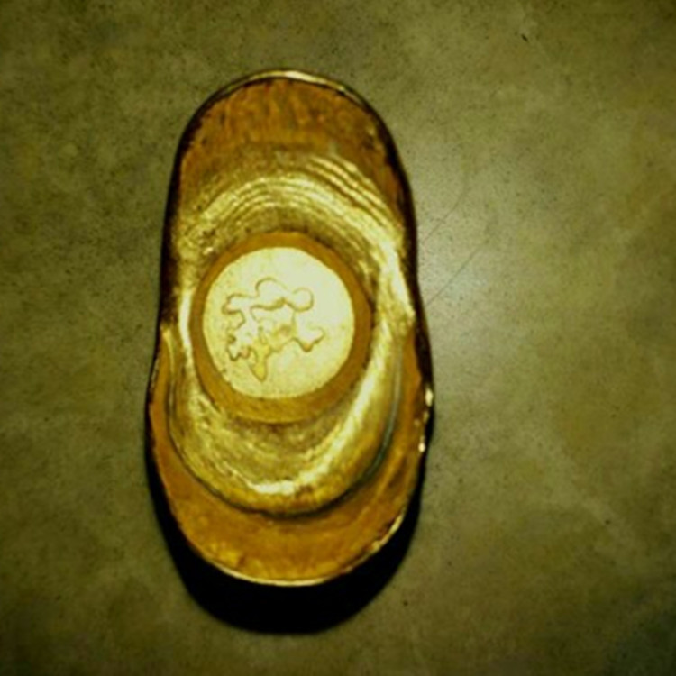 厂家仿古镀金五福金元宝,收藏 仿古玩元宝