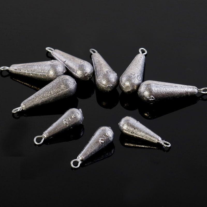 水滴形带环铅坠串钩铅坠渔具配件垂钓用品批发