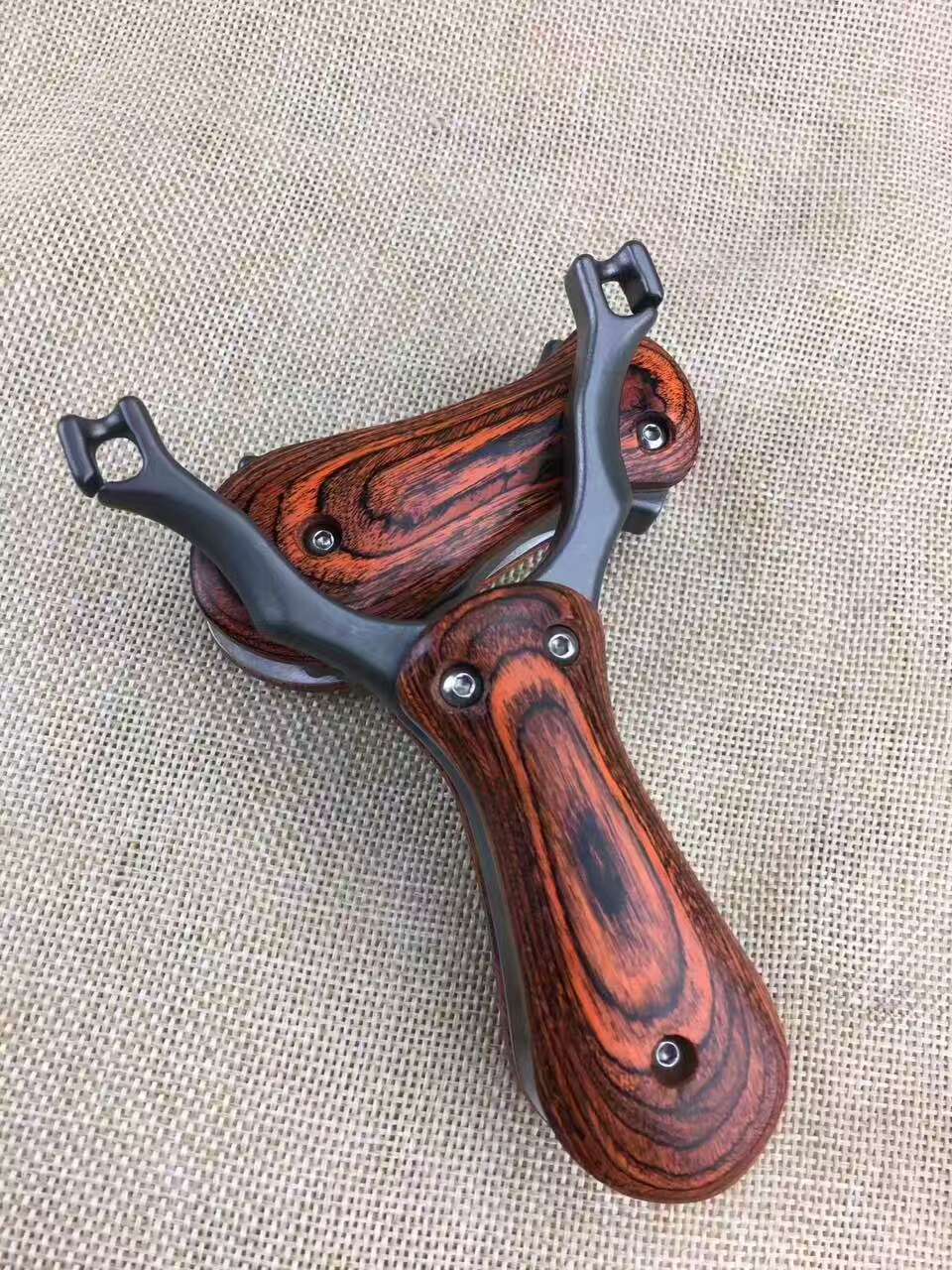 折叠传统弹弓 藏羚羊弹弓折叠扁皮弹弓 304不锈钢钛钢折叠小弹弓