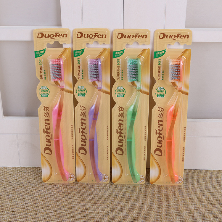 Toothbrush Full Spiral Wire Soft-Bristle Toothbrush Adult Cleaning Tongue Coating D-6 Toothbrush Protect Gum Factory Wholesale