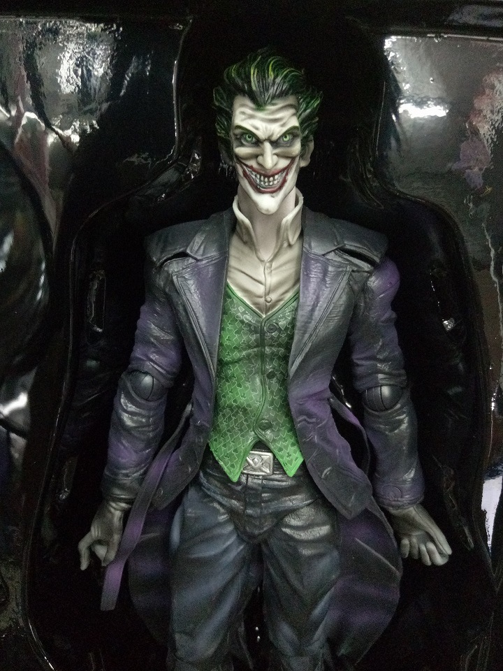 动漫play arts改 蝙蝠侠阿甘起源 2代小丑 joker可动手办模型