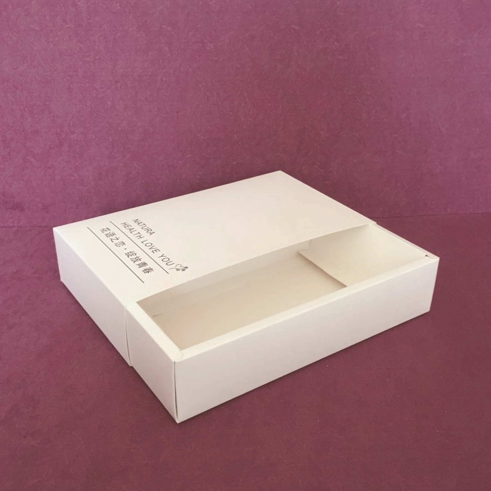 厂家定做个性创意抽屉盒包装 开盖式单面封死包装盒烫金压纹纸盒