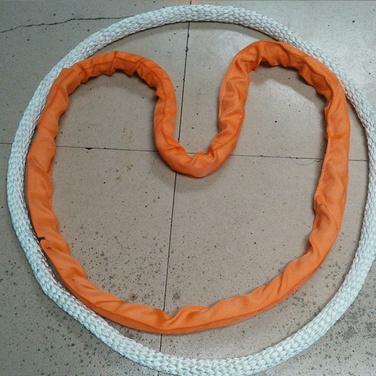 泰州天逸批发尼龙吊装绳 货车牵引绳 两头扣吊装绳绳索