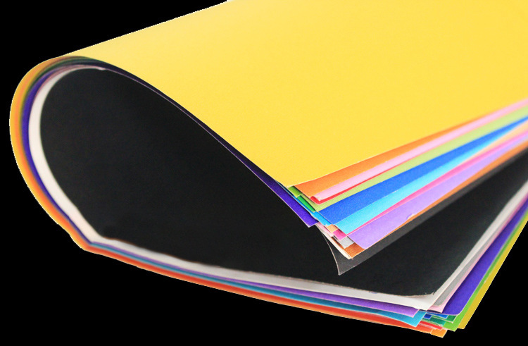 4开卡纸200克儿童折纸批发diy手工折纸厚硬卡纸4k彩色纸艺术纸