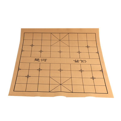 象棋布中国象棋棋盘五子棋两用棋棋盘可卷折叠布垫仿皮绒纸pu棋盘