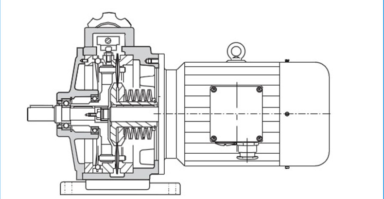 卧式微型摆线针轮减速机 精密小型齿轮减速机 双级齿轮小型减速器