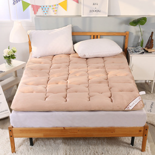 南通厂家加工批发 可折叠无痕加厚保暖法莱绒床垫子 法兰绒垫被