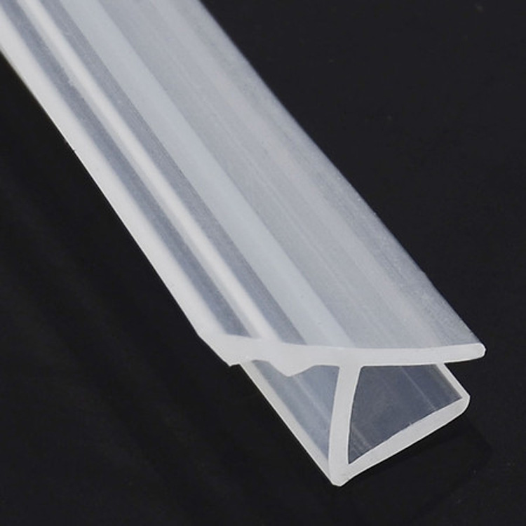 无框玻璃门硅胶防撞密封条淋浴房挡水胶条高透明硅胶密封条