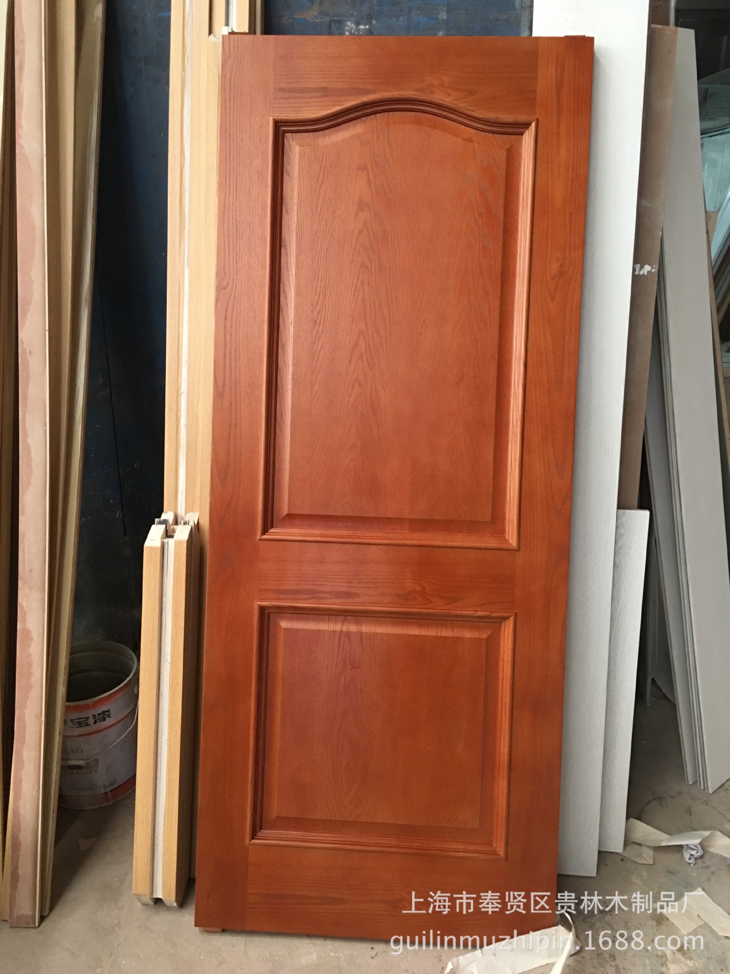 室内烤漆套装门 复合实木橡木贴皮木门 定制宾馆酒店工程隔音门