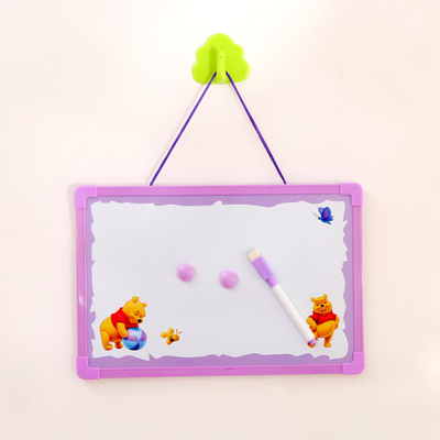 创意带磁性儿童小画板磁性白板定制logo可挂 软胶磁写字板 卡通