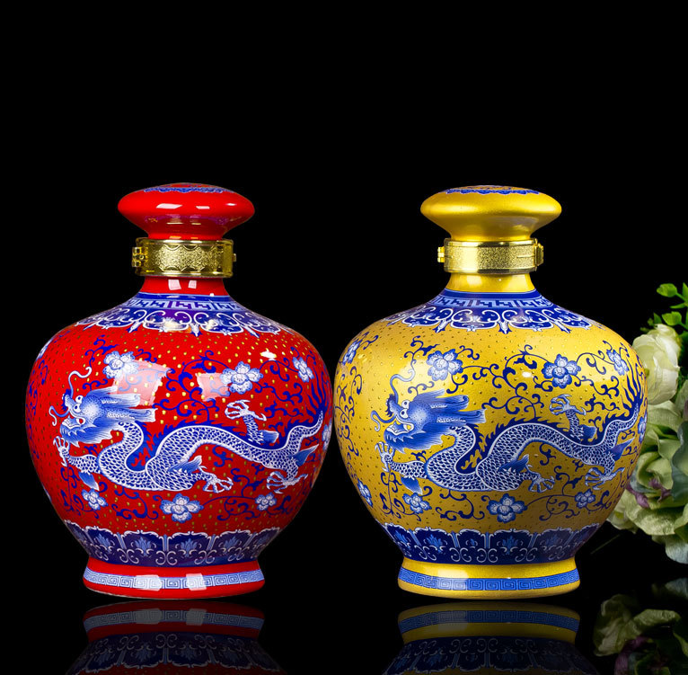 白酒景德镇陶瓷瓶图片