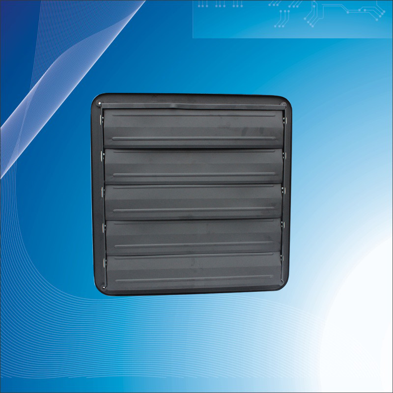 订制工程16寸带百叶工排扇 轴流方型排气扇 大功流轴流风扇铁排气