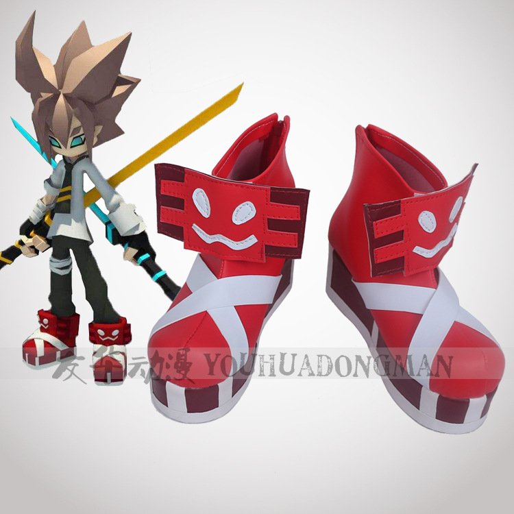 凹凸世界 安迷修 cos鞋 cosplay鞋来图定制