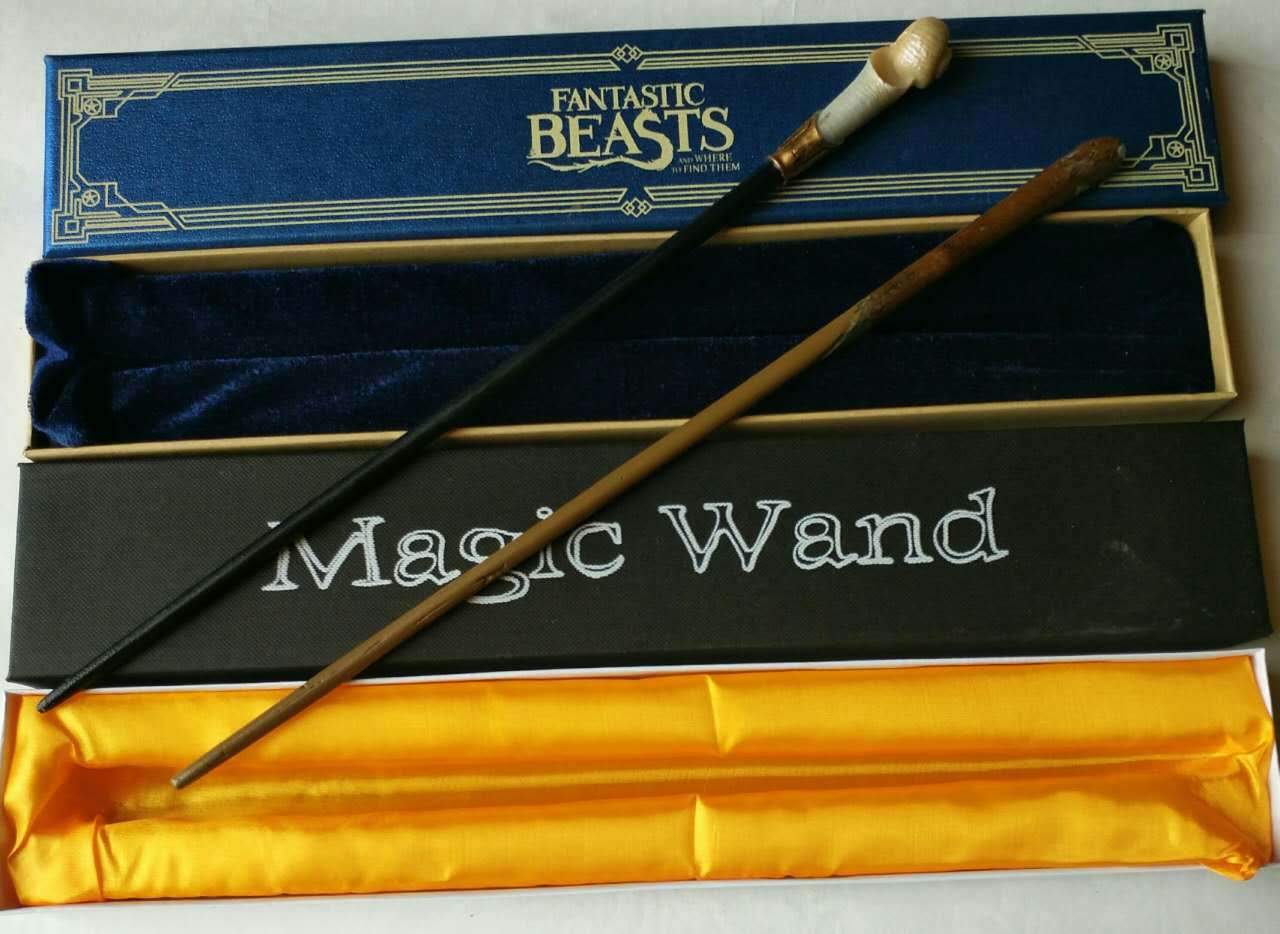 哈利波特魔术棒纽特魔法杖小雀斑金属芯魔法棒万圣节权杖cos魔杖