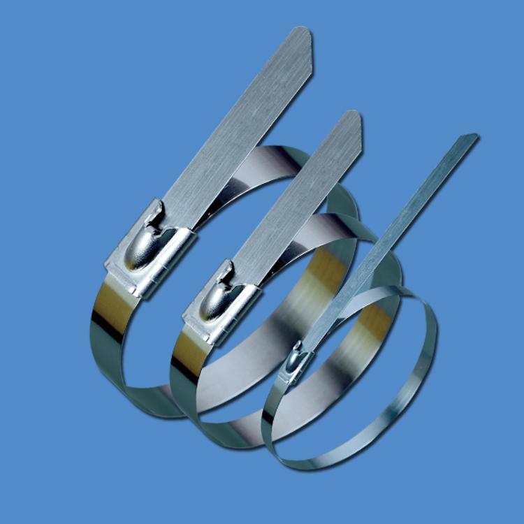 不锈钢扎带 不锈钢喷塑扎带-不锈钢滚珠锁紧式扎带 材质 304 3165