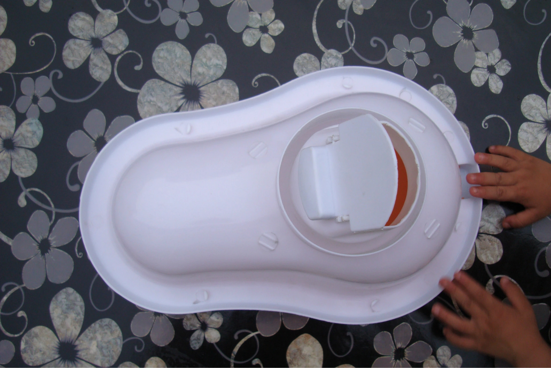 装修马桶加厚塑料一次性马桶蹲坑简易带盖防臭蹲便器可印字促销