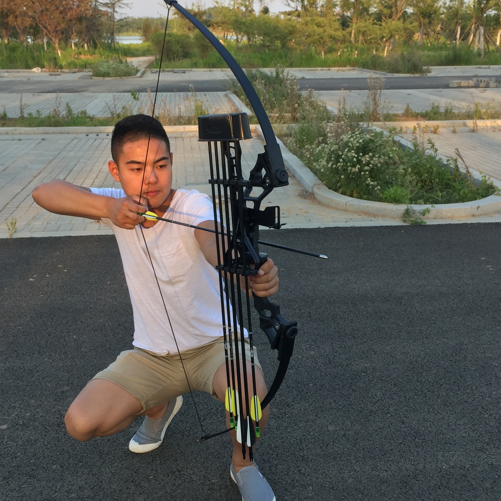 弓箭狩猎射击运动体育器材复合反曲美猎弓景区休闲娱乐cs户外弓箭