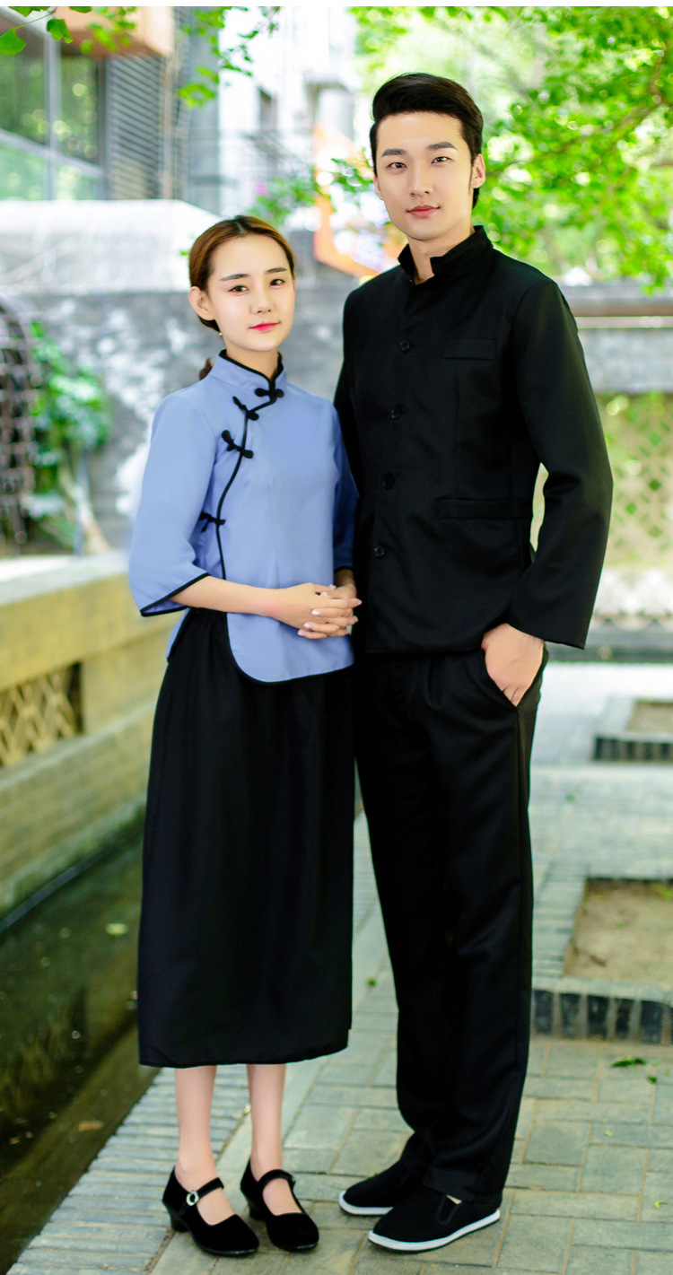 x1938男装中山装五四青少年装民国学生装男士合唱服演出服班服