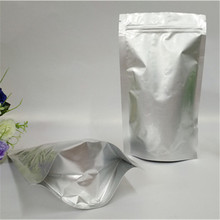 纯铝自立自封袋 茶叶密封袋 现货空白铝箔袋 食品粉末防潮包装袋