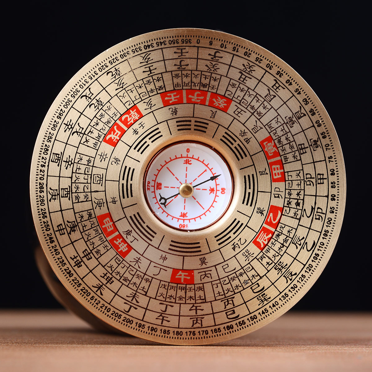罗盘2寸专业铜罗盘仪综合盘