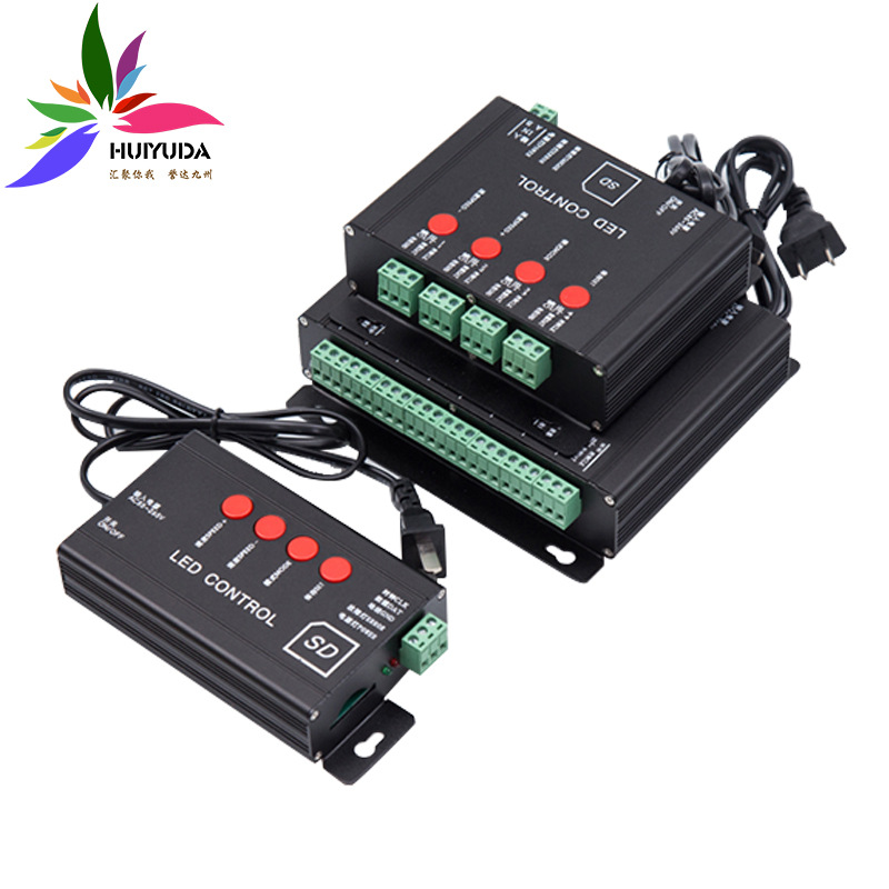 led护栏管数码管led点光源线条灯广告灯全彩七彩轮廓数码控制器