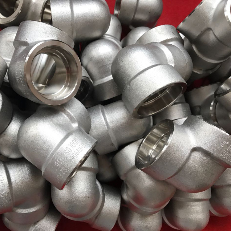 【厂家直销】304不锈钢锻制 承插焊弯头 高压锻制 承插套焊弯头
