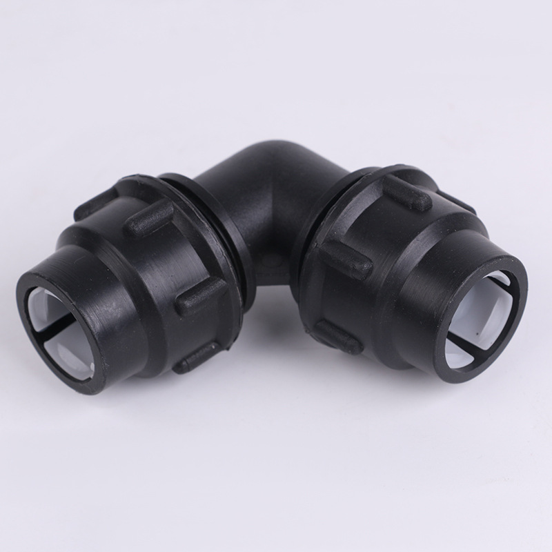 pe快接弯头水管快速接头 自来水管快速接直接接头 配件塑料弯头