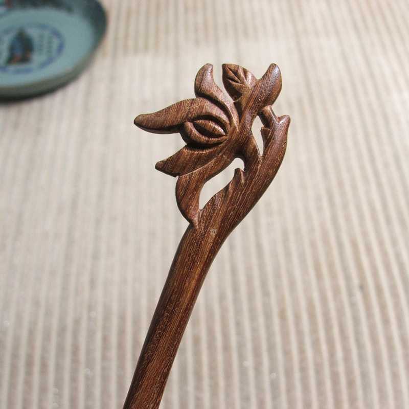 新娘饰品_古典发簪黑檀木簪子新娘饰品木发簪步摇古风盘发 - 阿里巴巴