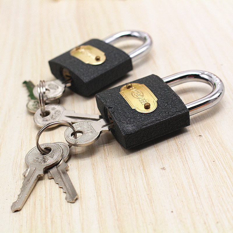 38mm日环牌 灰色铁芯直开挂锁 364