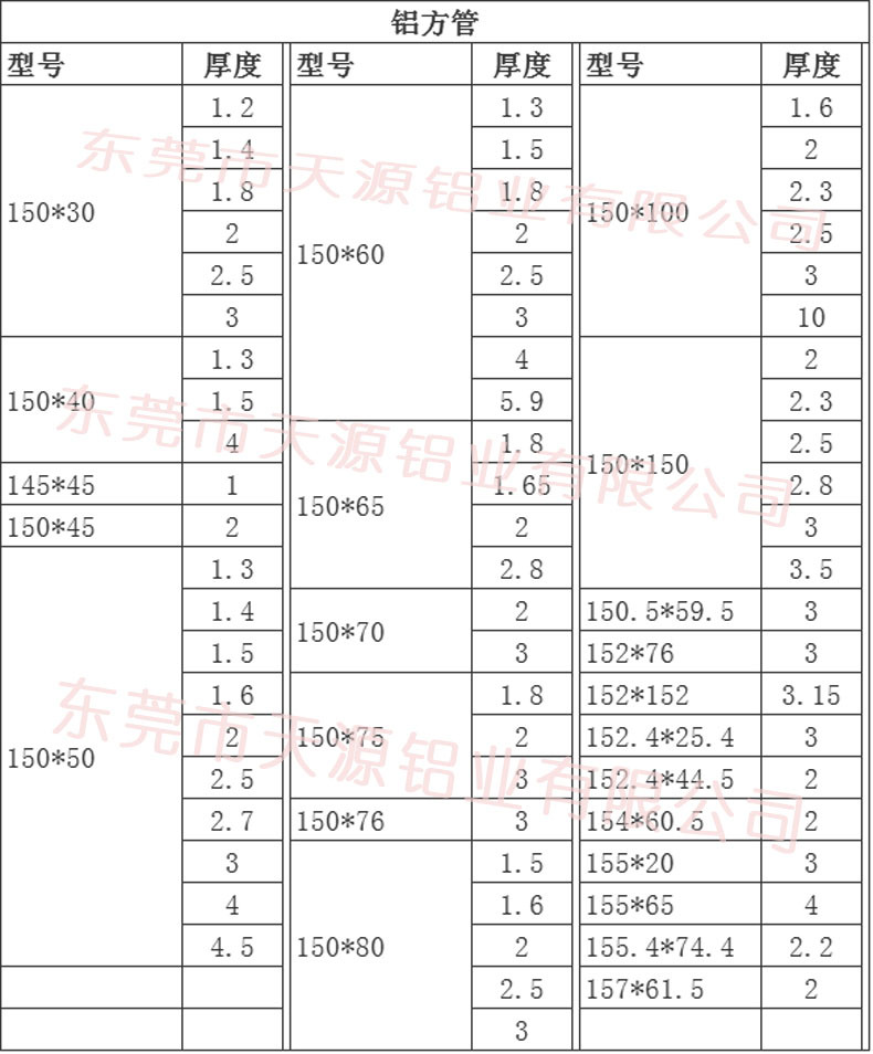 扁通方通铝方管合金型材厂家现货直销10*10 20*20 100*200mm