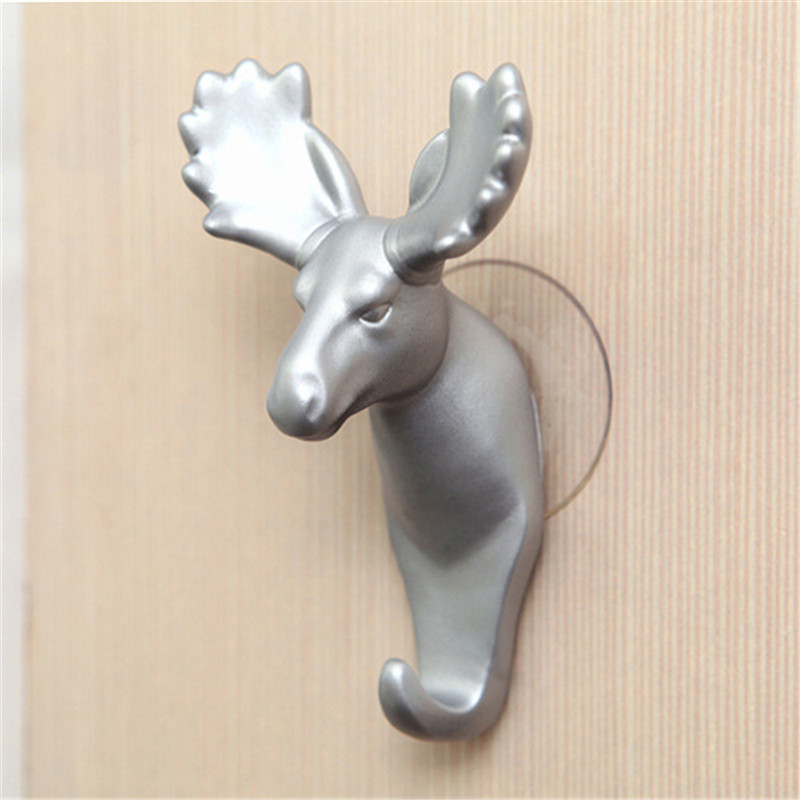 Creative Horse Wall Creative Sucker Hook Retro Animal Head Key Coat Hook Decorative Pendant Deer Horse Head