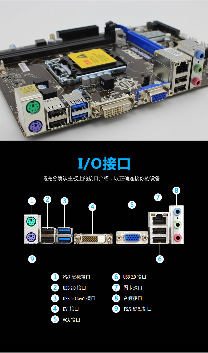 msi/微星 h81m p33 军规全固h81主板 1150针支持g1840 g3260 4170