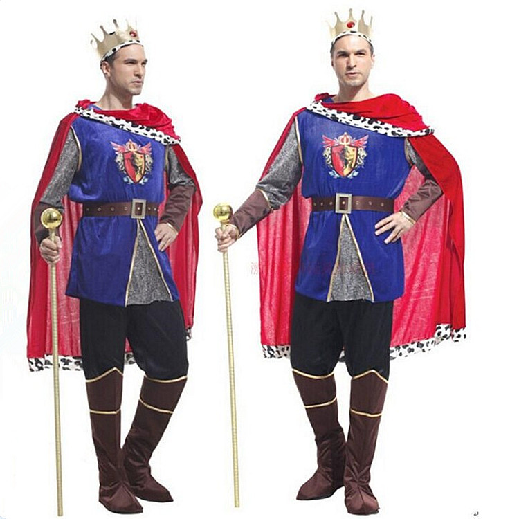儿童节成人服装化装舞会派对表演服装国王装扮服装西班牙帅气国王