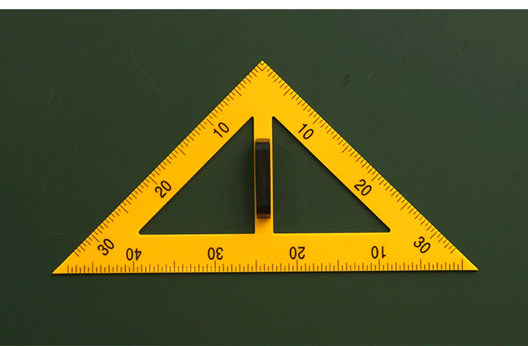 教学用磁性三角板套装大号量角器圆规教具