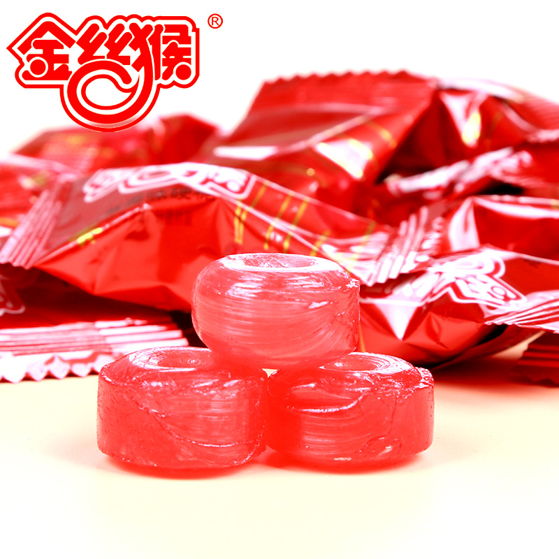 硬糖-金丝猴水果硬糖散装批发草莓味结婚礼喜庆宴喜糖果休闲零食新年