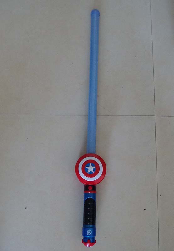 六一儿童美国队长光剑面具声光套装 重力感应激光剑玩具儿童礼物