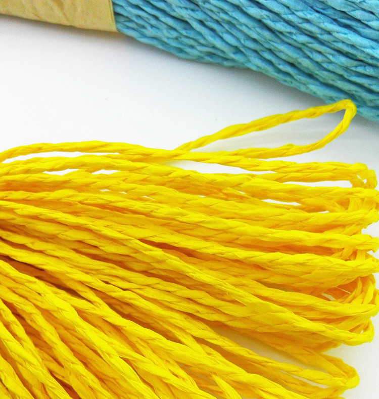 拉菲草纸绳子 手挽绳 纸绳 牛皮纸绳包装盒 装饰拉菲草纸绳