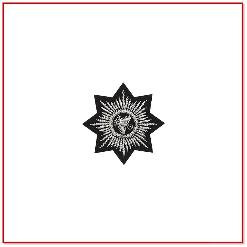 服装辅料_现货厂家供应印度丝绣绣章 多角星印度 服