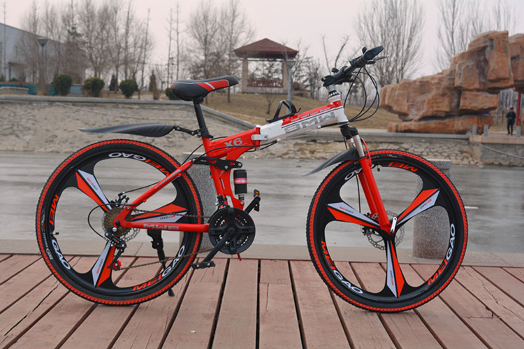 厂家直销宝马x6山地车21速24速27速山地自行车双碟刹学生促销单车