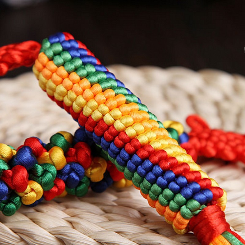 藏式五彩绳金刚结挂件汽车装饰品手编吉祥菠萝中国结车挂经文车饰