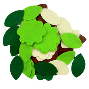 不织布彩色贴花幼儿园diy材料手工贴片装饰创意儿童手工粘贴布贴