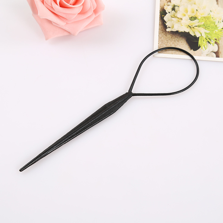 儿童扎发器花样拉发针穿发棒套装丸子头盘发器幼儿掏发器造型工具