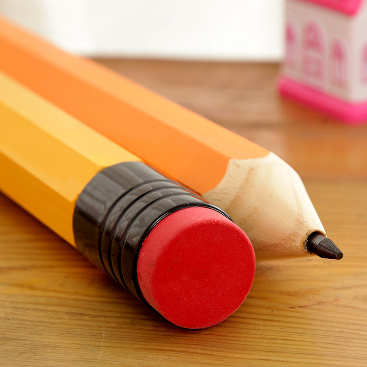 5*38.5cm油漆杆 工艺大铅笔 粗杆铅笔 木质大笔