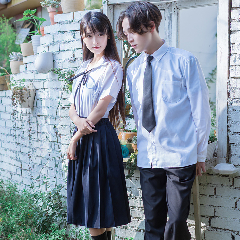 学院风水手服女高日系班校服女软妹jk制服百褶长裙学生演出服套装