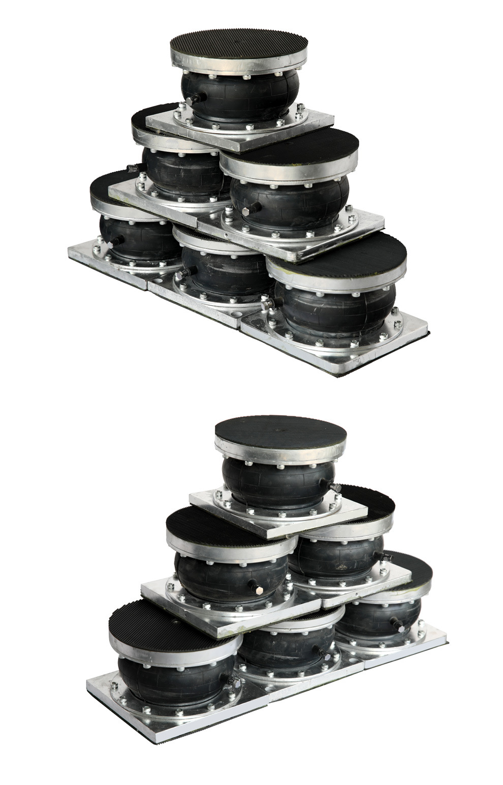 厂家直销四柱摇臂平面裁断机原装超静音橡胶垫脚垫充气空气减震器