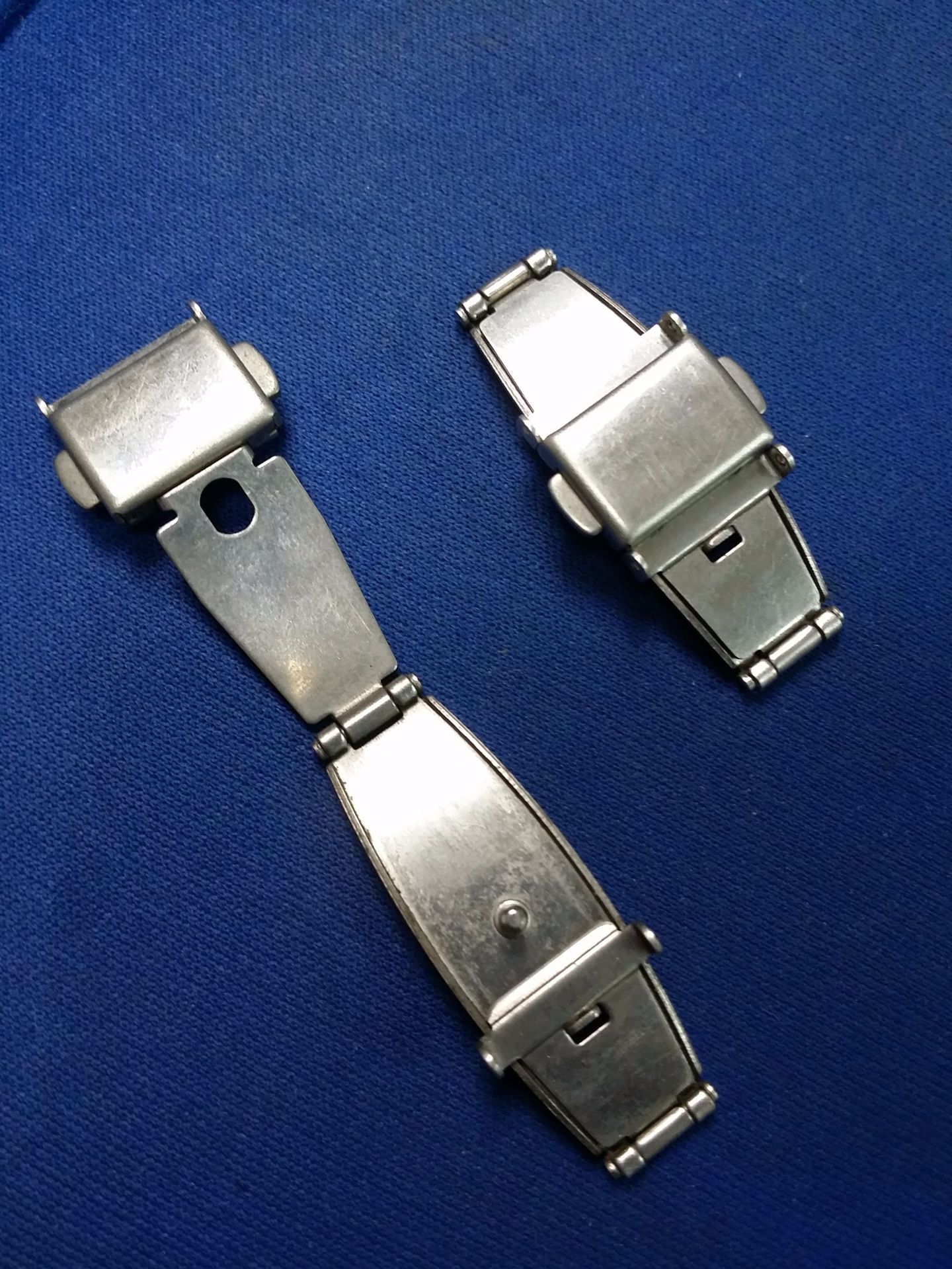 手表配件双按蝴蝶扣弹弓扣适合硅胶真皮表带手表扣不锈钢表带扣