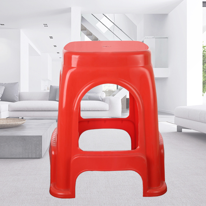 Chair Wholesale Thickened Plastic Stool Large Stall Stool High Stool Household Creative Bench Household Plastic Stool